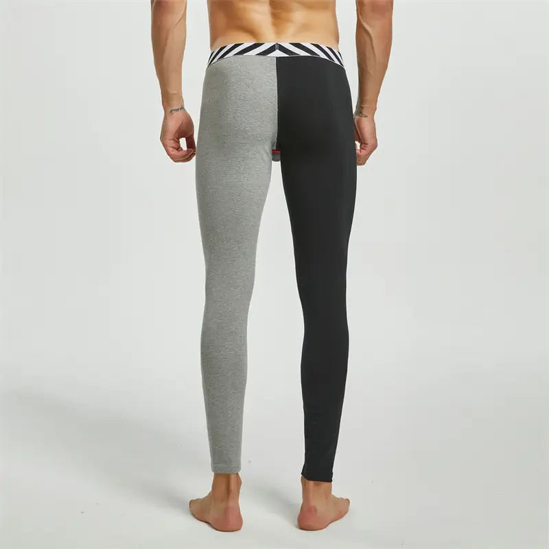 Seobean Men's Color Block Long John - Thermal Underwear for Winter