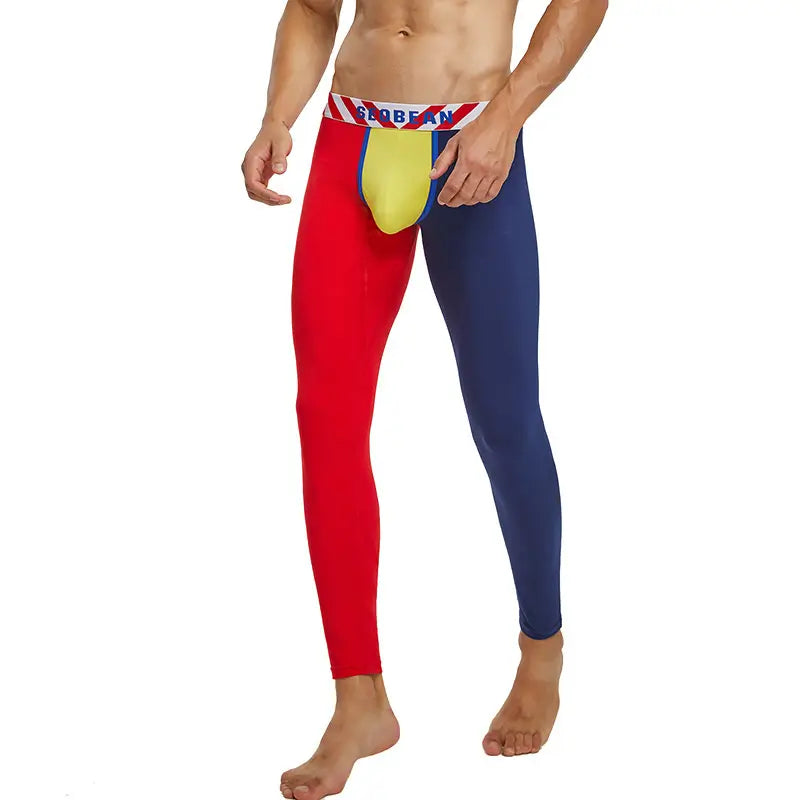 Seobean Men's Color Block Long John - Thermal Underwear for Winter