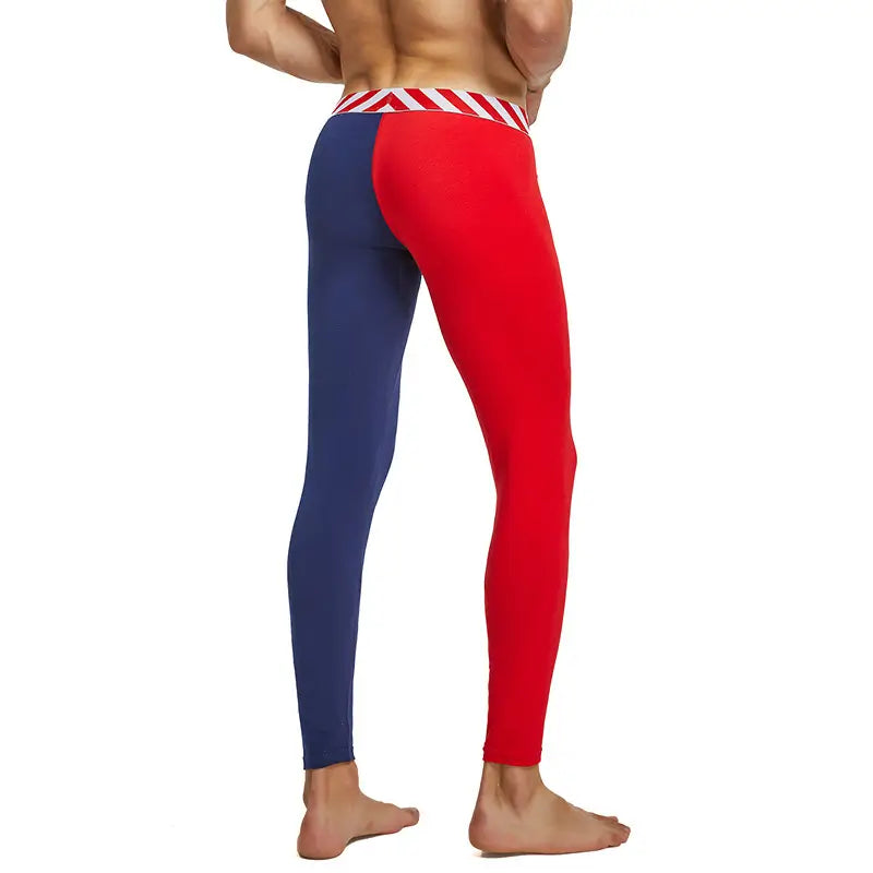 Seobean Men's Color Block Long John - Thermal Underwear for Winter