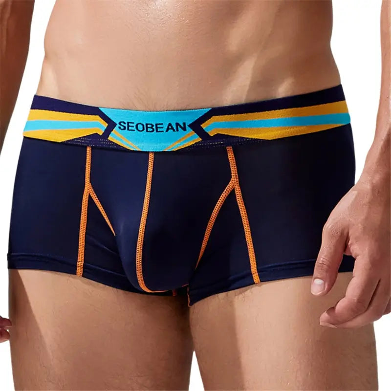 Seobean Men's Sexy Nylon Boxer Briefs - Comfortable & Stylish Innerwear