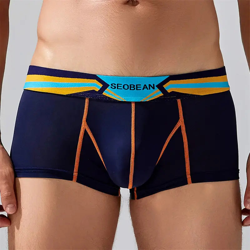 Seobean Men's Sexy Nylon Boxer Briefs - Comfortable & Stylish Innerwear