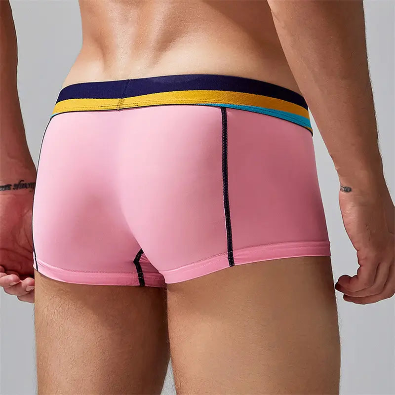 Seobean Men's Sexy Nylon Boxer Briefs - Comfortable & Stylish Innerwear