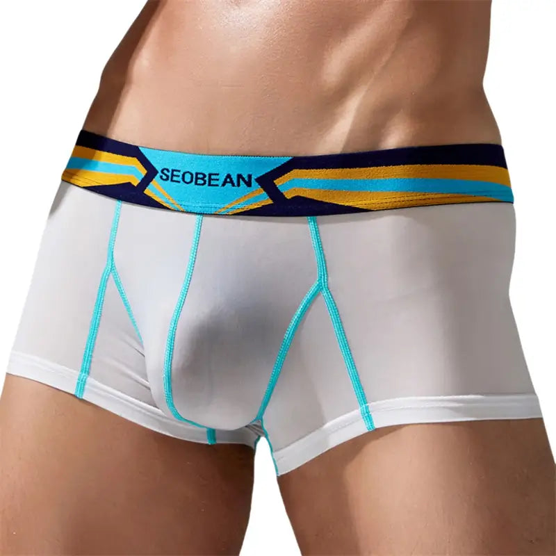 Seobean Men's Sexy Nylon Boxer Briefs - Comfortable & Stylish Innerwear