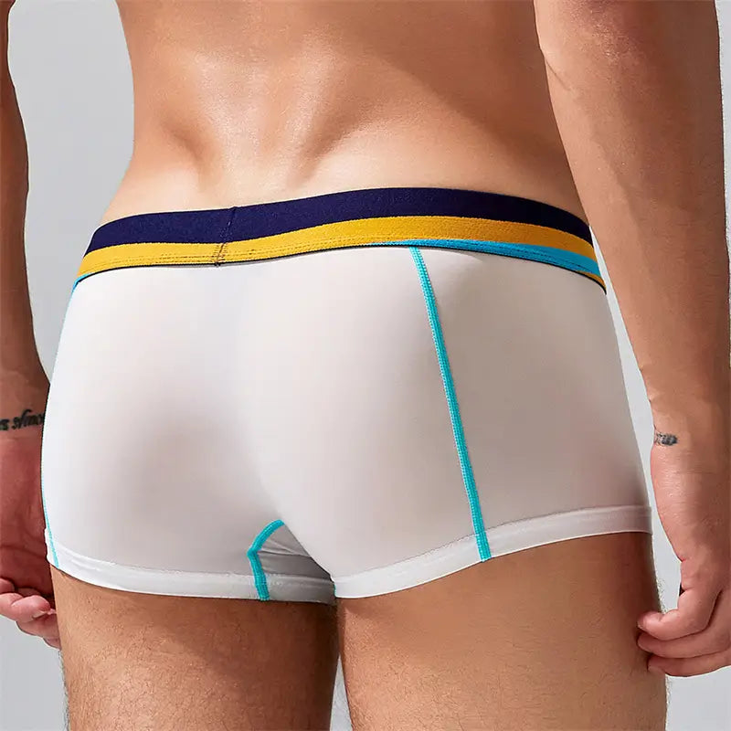 Seobean Men's Sexy Nylon Boxer Briefs - Comfortable & Stylish Innerwear