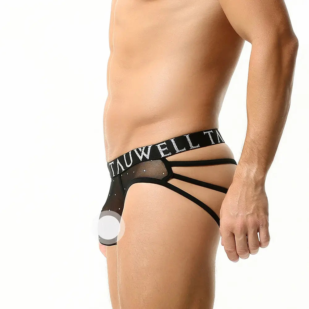 TAUWELL Men's Sexy Mesh String Briefs