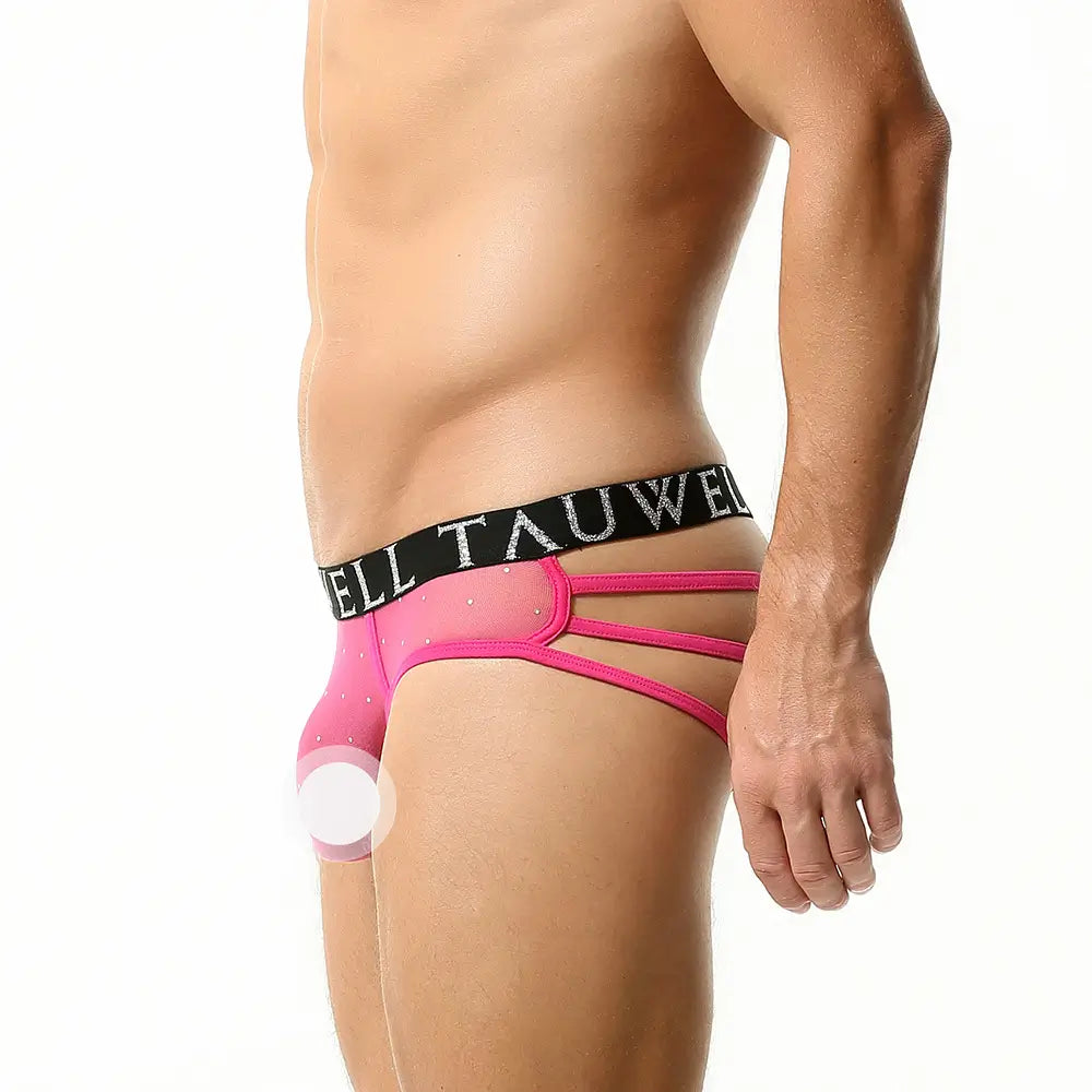 TAUWELL Men's Sexy Mesh String Briefs