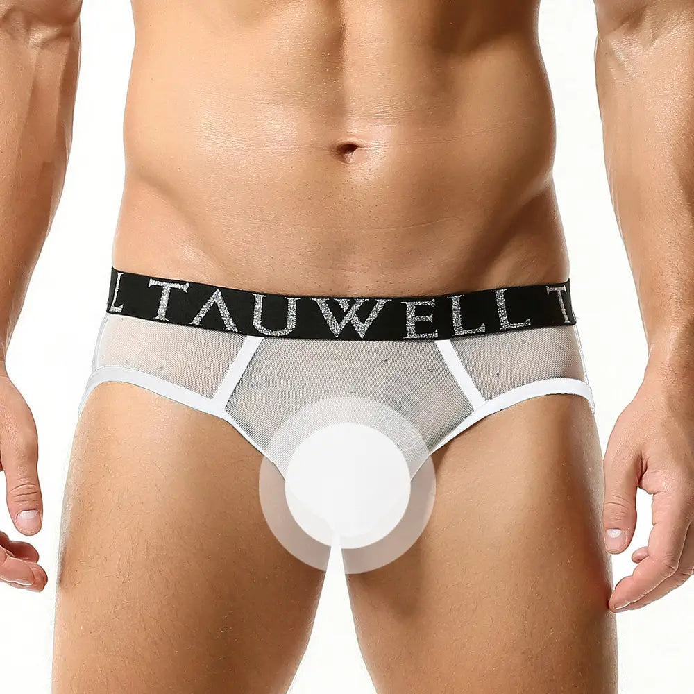 TAUWELL Men's Sexy Mesh String Briefs