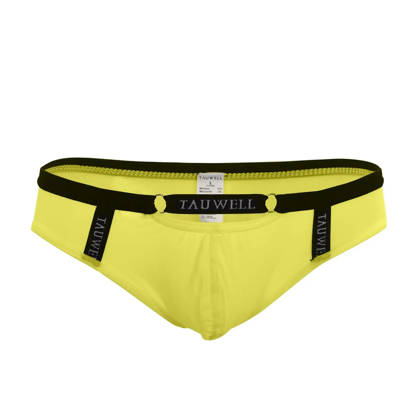 TAUWELL Tauwell Men's Sexy Low-Rise Briefs - Quick-Dry Pink Nylon & Spandex Underwear