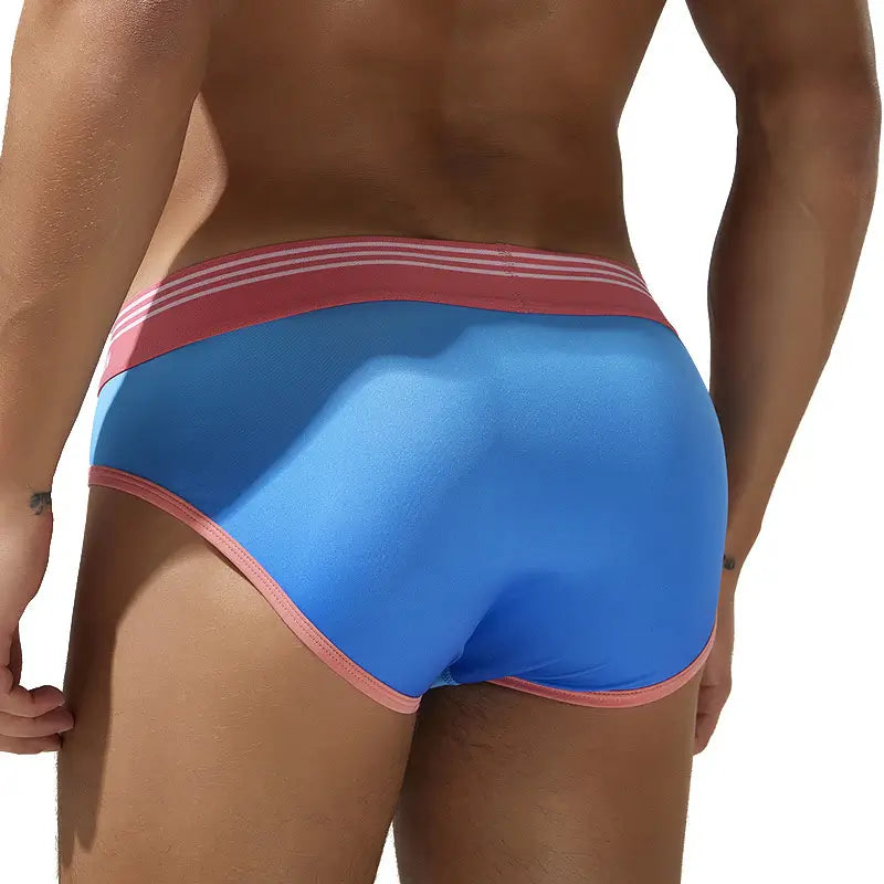 Seobean Men's Gradient Color Briefs - Stylish & Comfortable Underwear