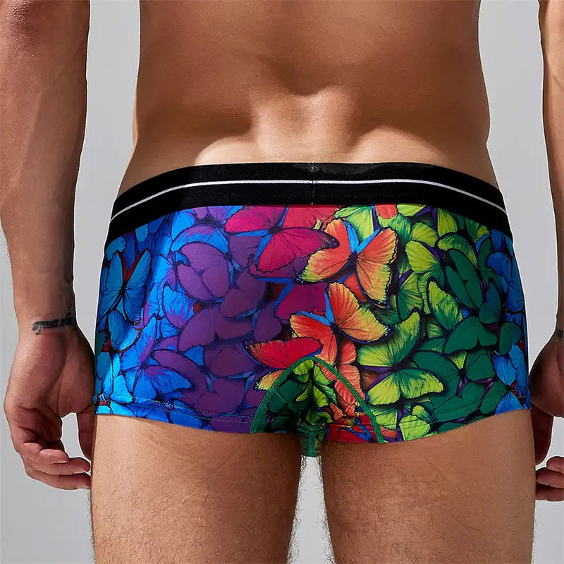 Seobean Summer Men's Underwear with Extra Room Low-Rise Boxer Briefs