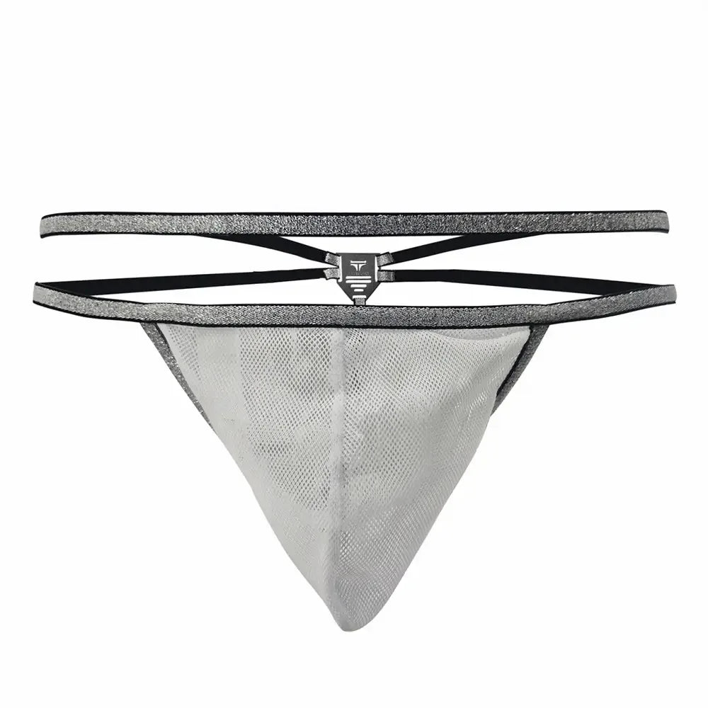 TAUWELL Men's Sexy Thongs - Double Waistband T-Back - Undies for Men
