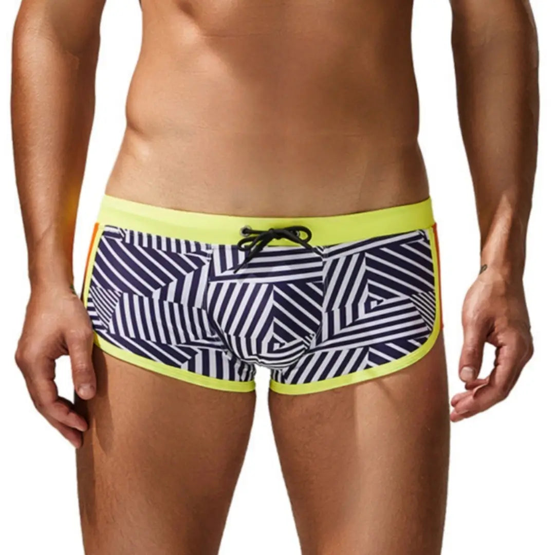 Seobean Multi Stripes Men's Swim Trunks 250801