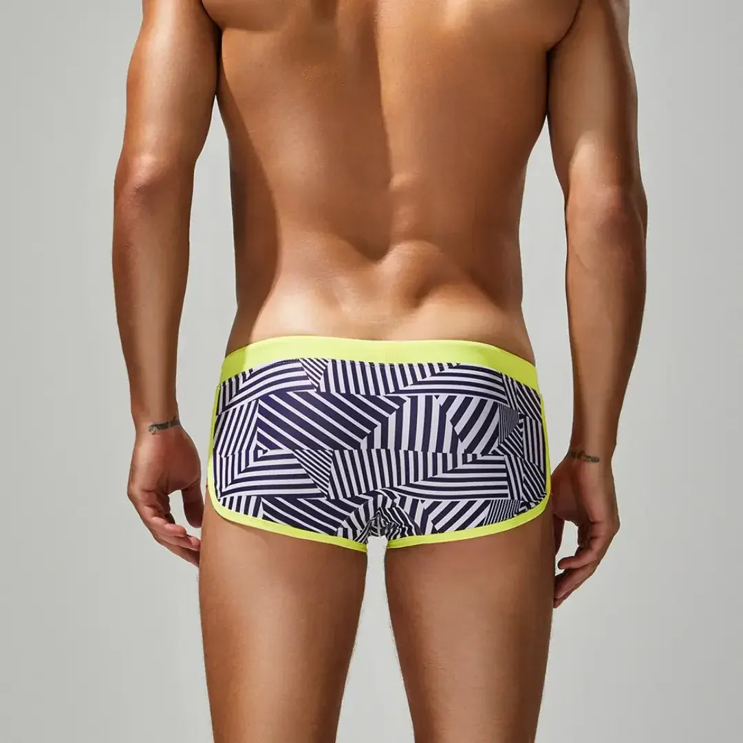 Seobean Seobean Multi Stripes Men's Swim Trunks 250801