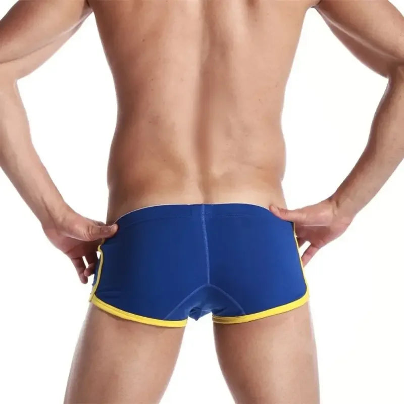 SEOBEAN Men's Low Rise Nano Boxer Brief with Slits - Cotton Blend Support - Undies for Men