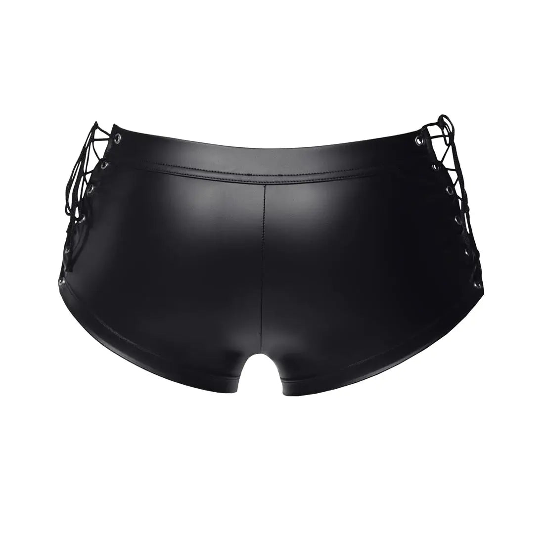 DomiGe Men's Sexy Leather Strap Boxers - Open Front