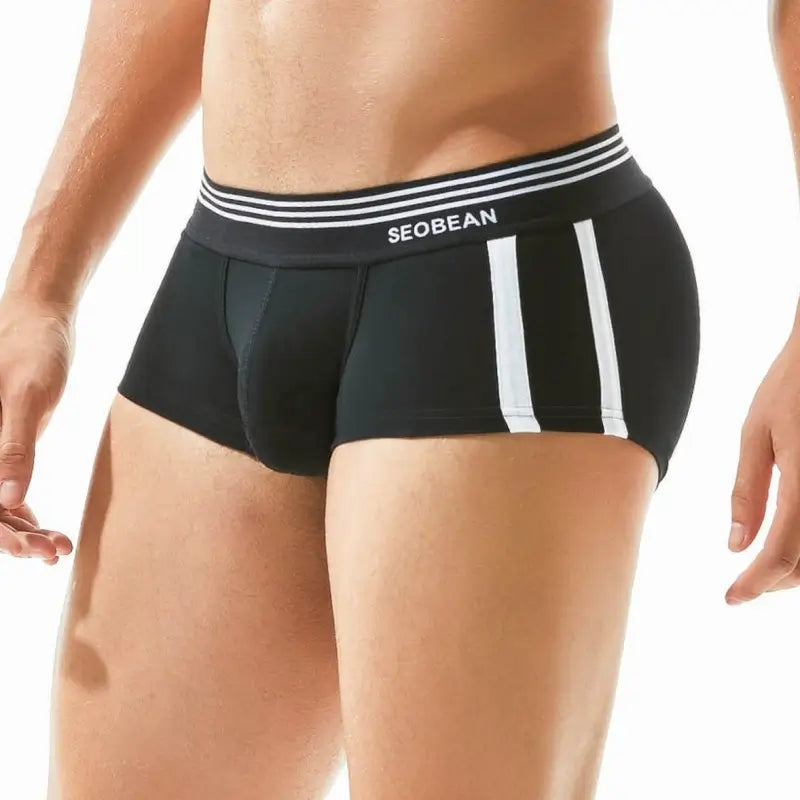 Seobean Men's Cotton Boxer Briefs - Comfortable & Stylish Underwear