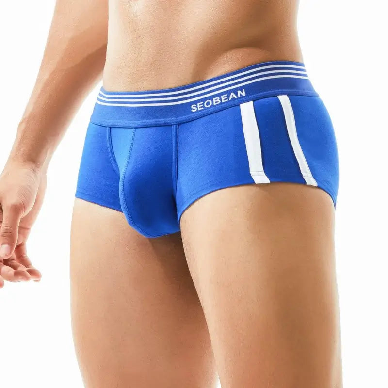 Seobean Men's Cotton Boxer Briefs - Comfortable & Stylish Underwear
