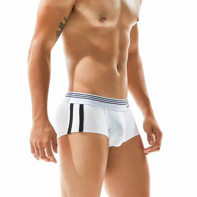 Seobean Men's Cotton Boxer Briefs - Comfortable & Stylish Underwear