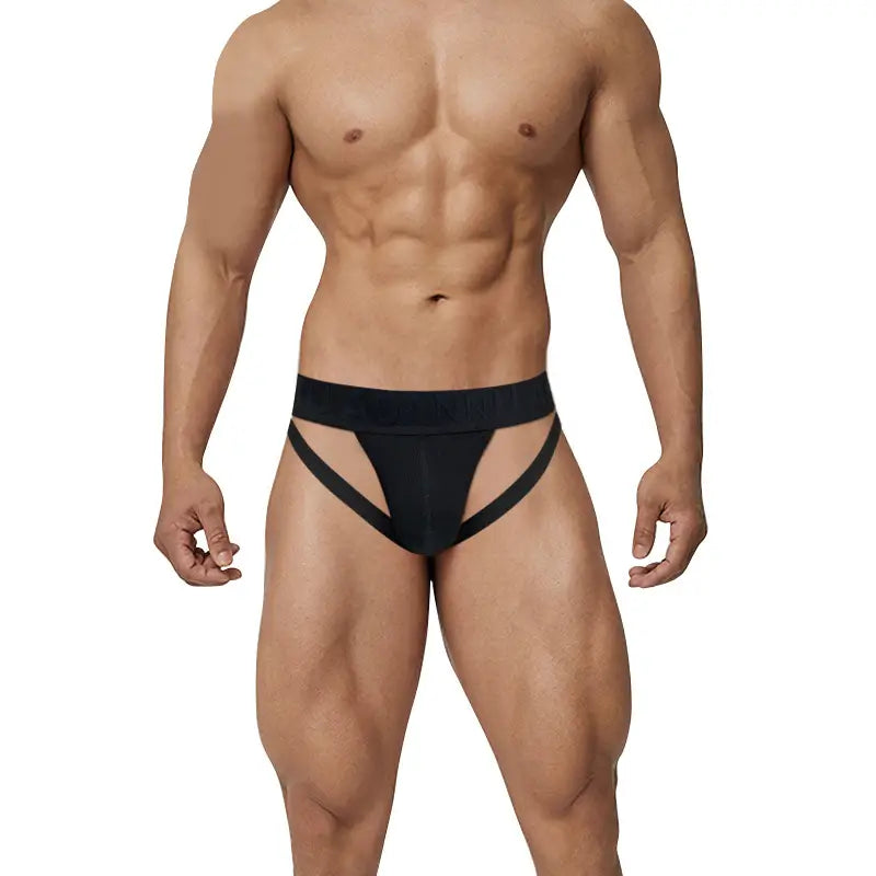 Adannu Men's Sexy High-Cut Briefs - Embossed Pattern Undies for Men