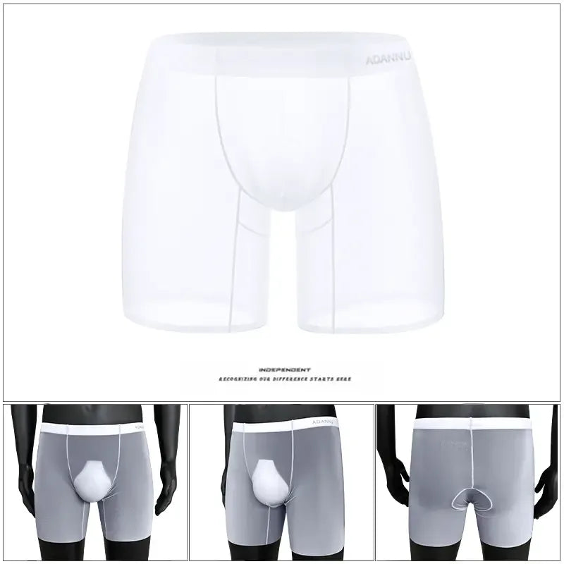 Adannu Transparent Sports Long Rod Boxer Shorts - Undies for Men