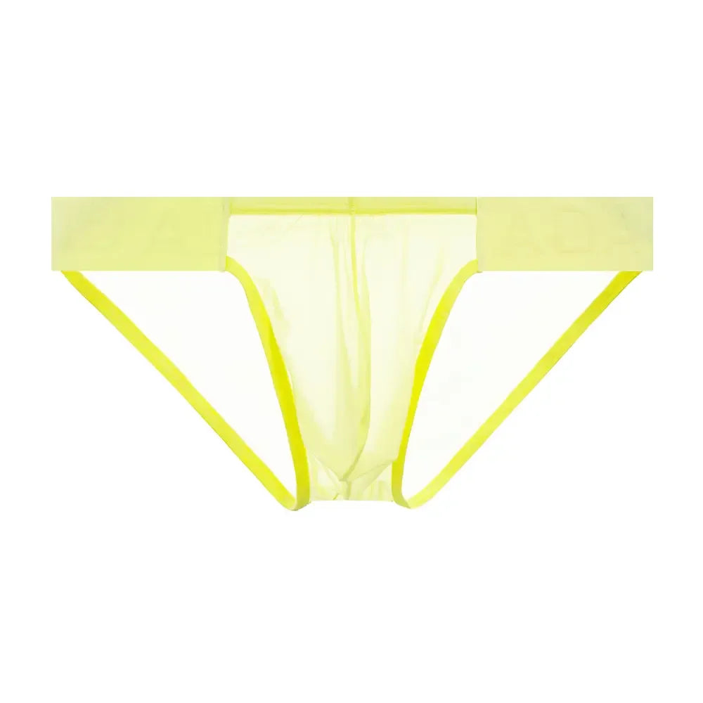 ADANNU Men's Sexy High-Cut Oxhorn Mesh Briefs - Undies for Men