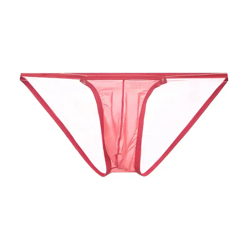 Adannu Sexy Low-Rise Stretchy High-Cut Mesh Briefs for Men - Undies for Men