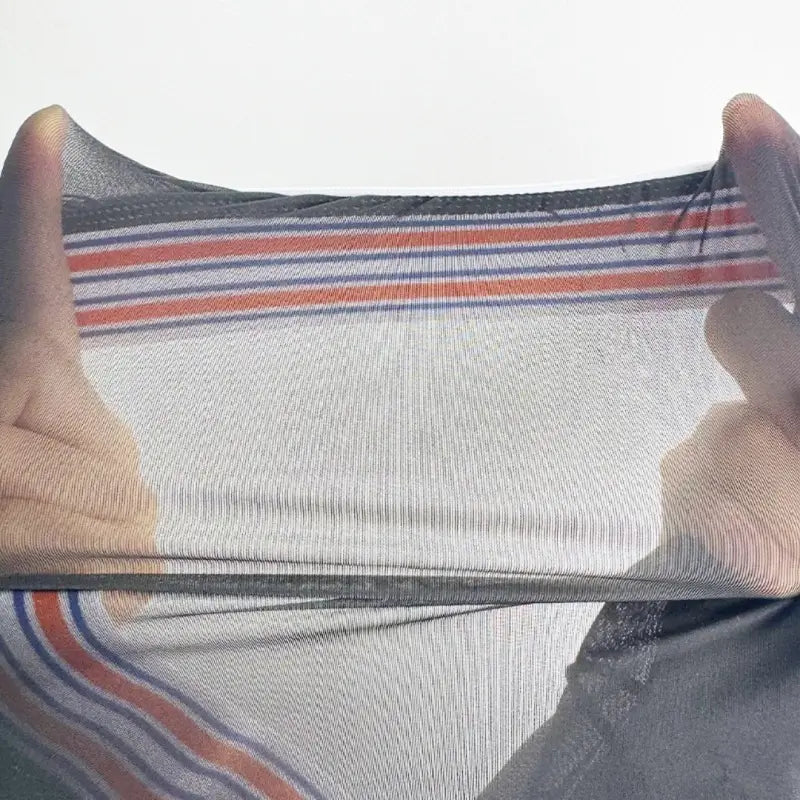 Adannu Men's Sexy Transparent Quick Dry Breathable Boxer Shorts AD7374