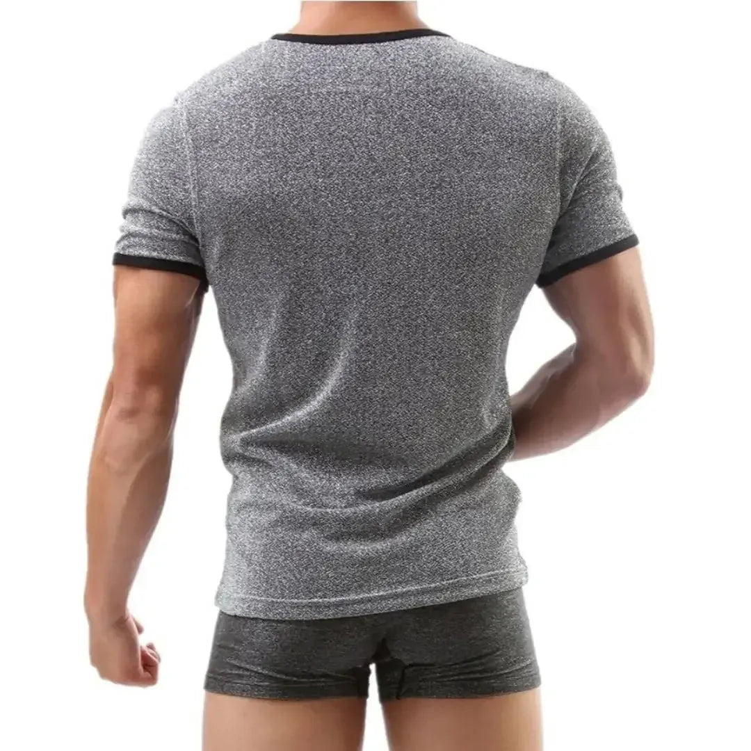 Dominik Dominik Men's Premium Silver Round Neck Undershirt