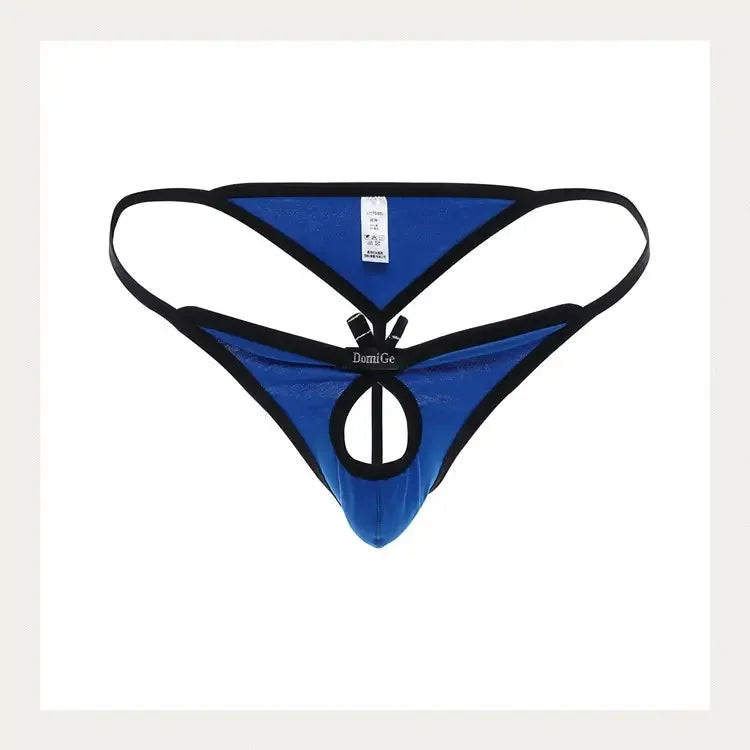 DomiGe Men's Butterfly Cotton Thong Front Opening G-String - Undies for Men