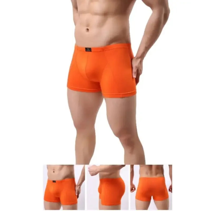 DomiGe Men's Modal Boxer Shorts Smooth Edges Rear Support - Undies for Men
