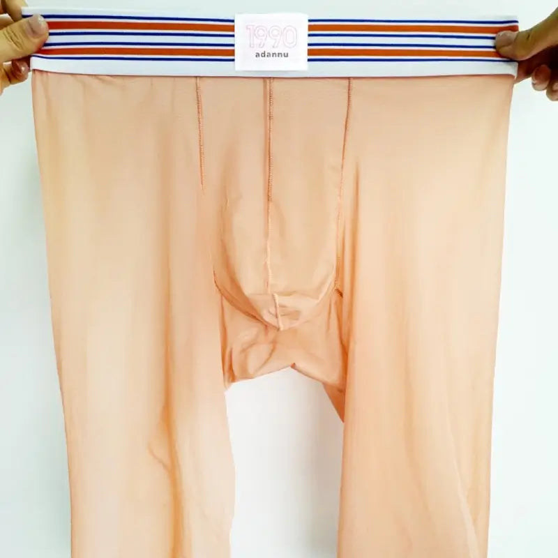 Adannu Men's Sexy Transparent Quick Dry Breathable Boxer Shorts AD7374
