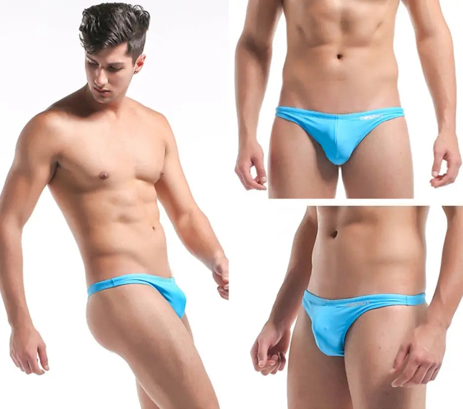Desmiit Men's Sexy Swim Briefs - Multicolor Bikini-Swimwear