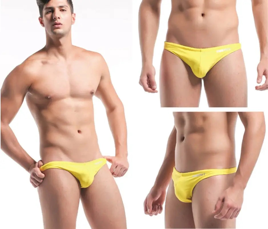 Desmiit Men's Sexy Swim Briefs - Multicolor Bikini-Swimwear