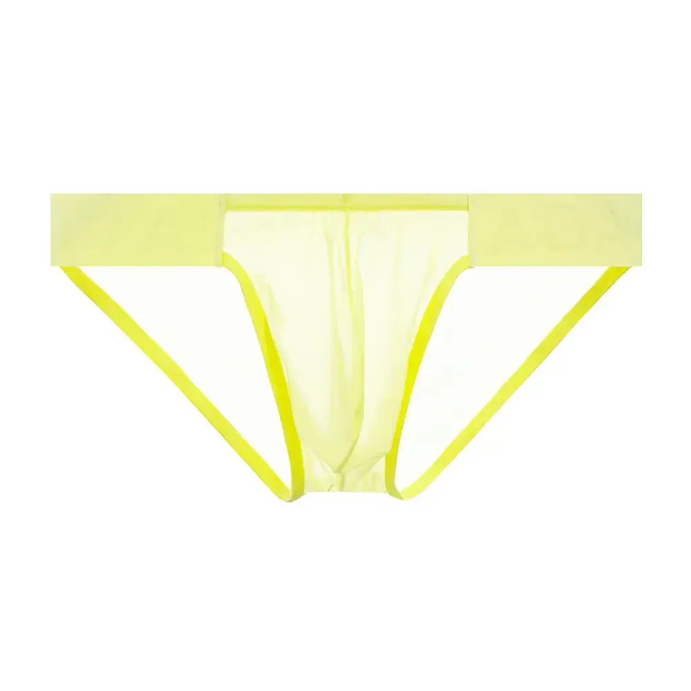 Adannu ADANNU Men's Sexy High-Cut Oxhorn Mesh Briefs