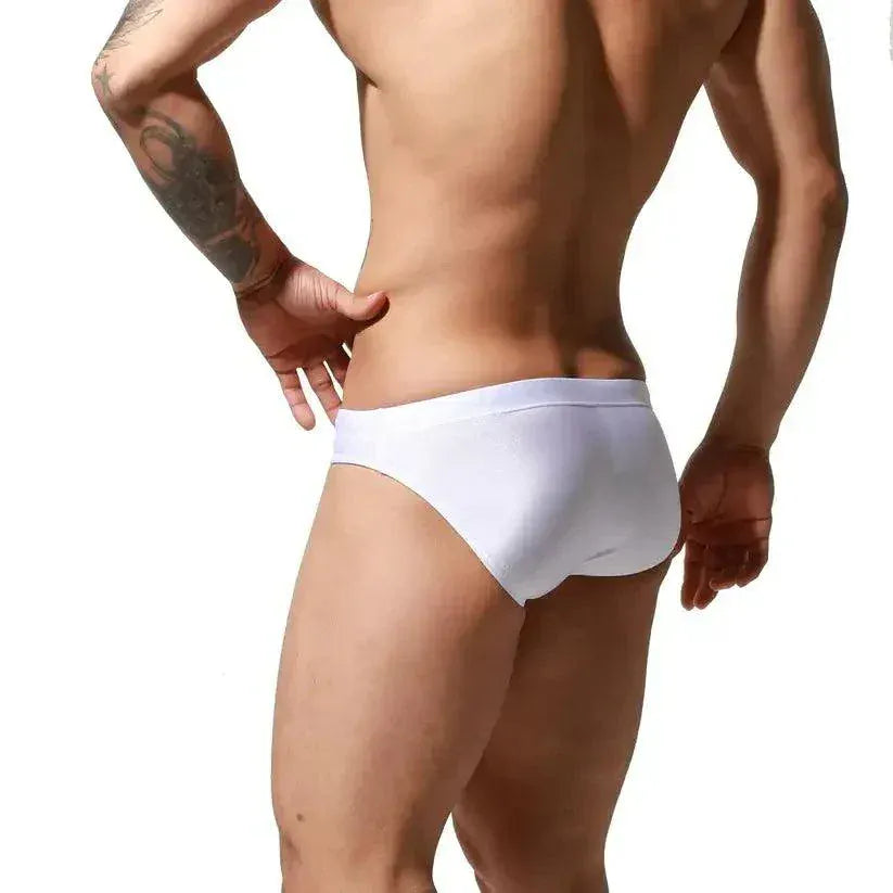 Desmiit Swimwear Beachwear Men's Sexy Low-Rise Swim Briefs with Embroidered