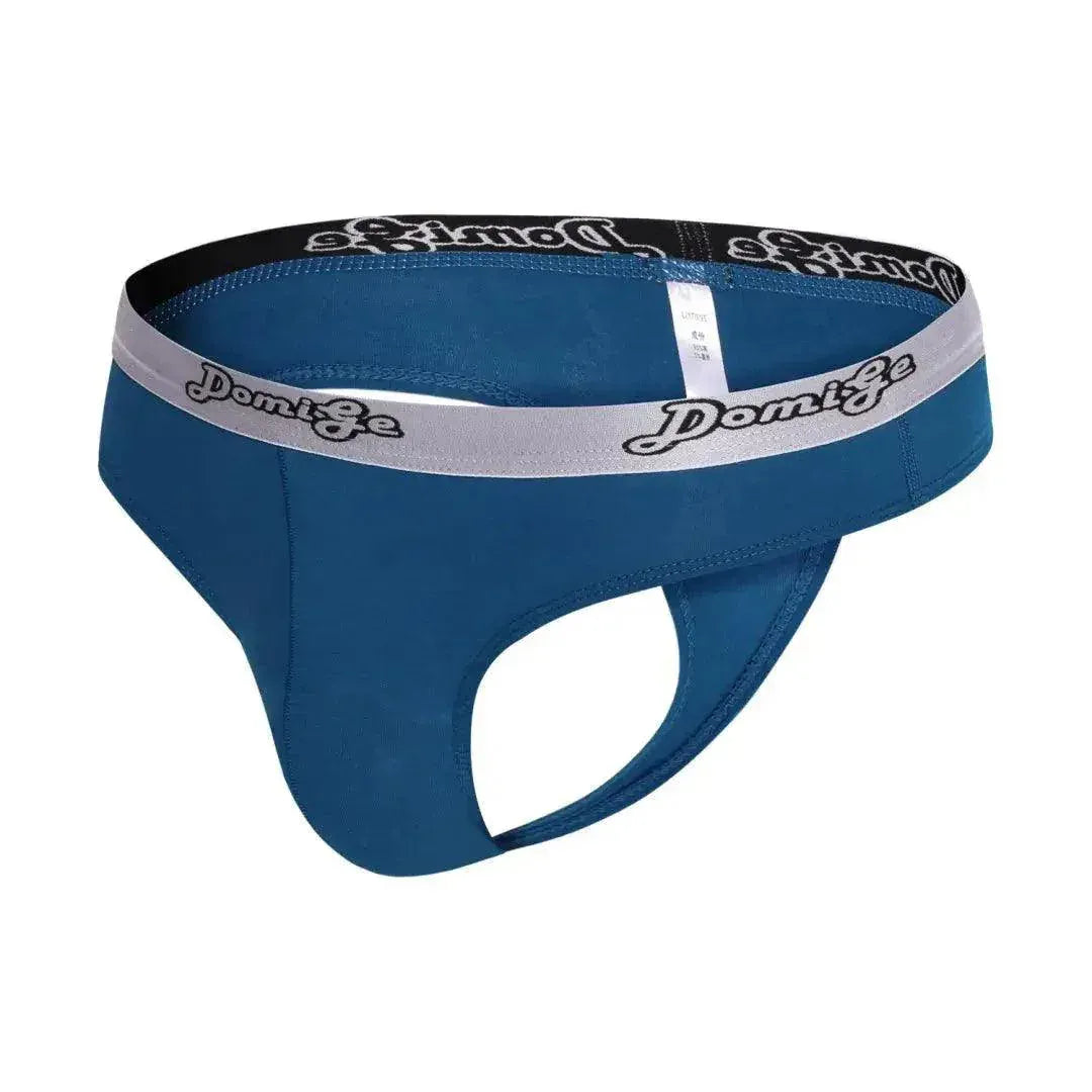 DomiGe DomiGe Men's Low-Rise Sexy Thongs Pouch Cotton Undies for Men