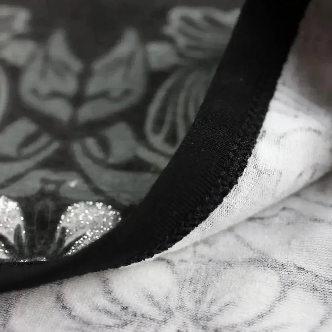 DomiGe Men's Black Floral Cotton Boxer Shorts with Contour Pouch - Undies for Men