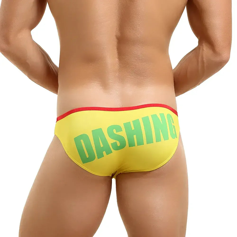Seobean Seobean Men's Low-Rise Briefs - Sexy Digital Print Underwear