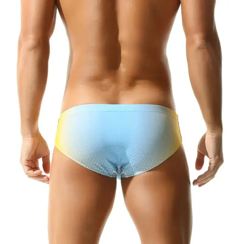 Seobean Seobean Men's Swim Briefs – Striped & Polka Dot, Athletic Contour Fit 250901