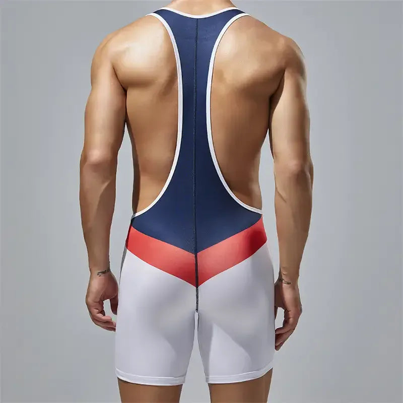 TAUWELL TAUWELL Men's Performance Bodysuit - Stretchy Training Suit for Active Sports