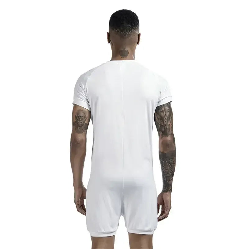TAUWELL TAUWELL Men's Solid Soft Short Sleeve Bodysuit