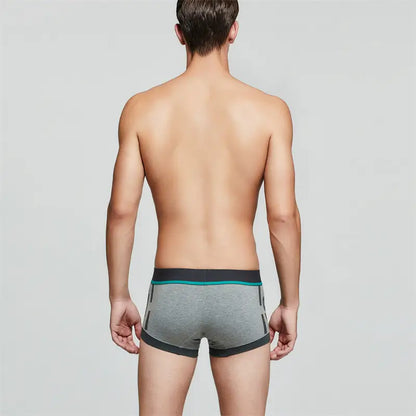 Seobean Low-Rise Cotton Boxer Trunks Comfortable Undies for Men