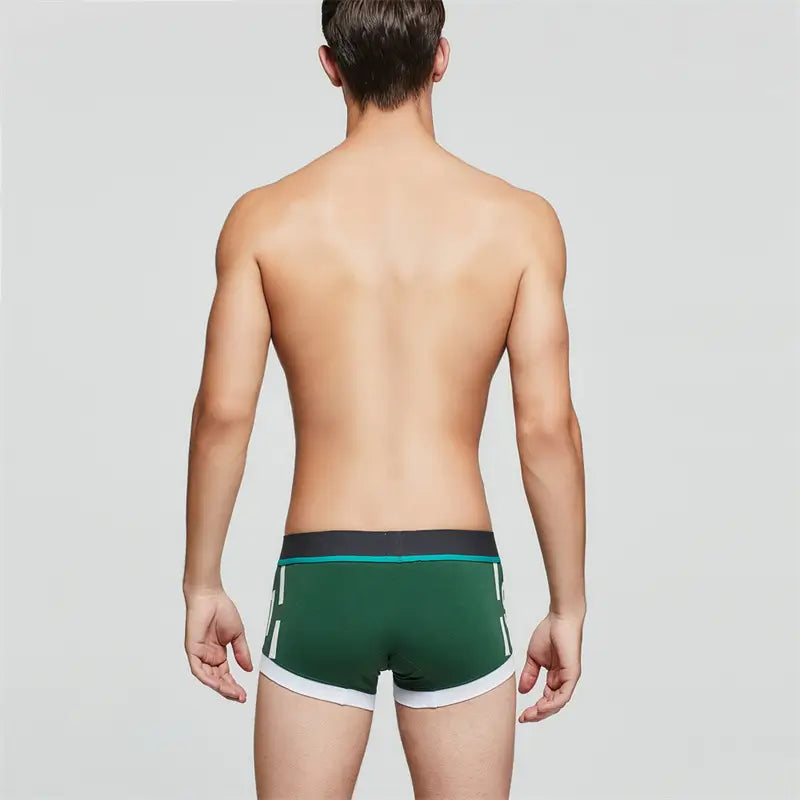 Seobean Low-Rise Cotton Boxer Trunks Comfortable Undies for Men