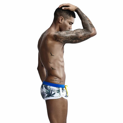 Seobean Men's Swimwear - Stylish Digital Print Swim Trunks