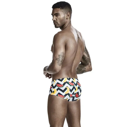 Seobean Men's Swim Boxers Stretchy Beach Trunks 00803