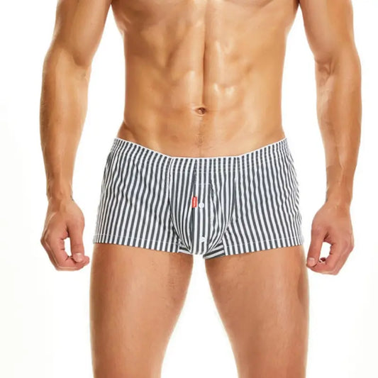 Seobean Men's Trunks 100% Cotton Boxer Trunks with Pouch