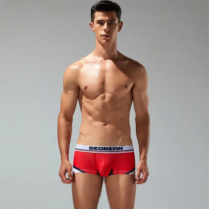 Men's Trunks - Low Rise Boxer Briefs with Pouch