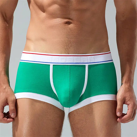 Men's Underwear with Pouch - Comfortable Low Rise Trunks in Candy Colors