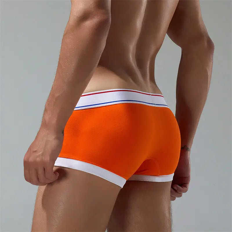 Men's Underwear with Pouch - Comfortable Low Rise Trunks in Candy Colors