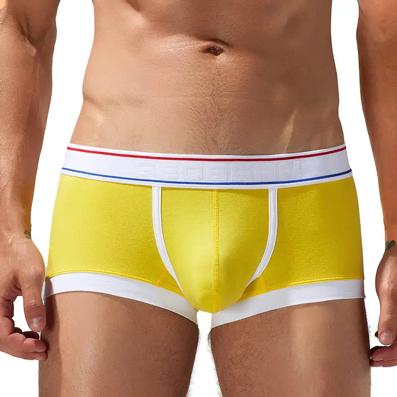 Men's Underwear with Pouch - Comfortable Low Rise Trunks in Candy Colors